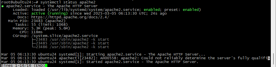 Статус Apache