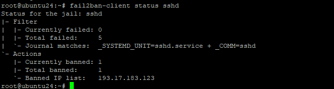 fail2ban triggered ban