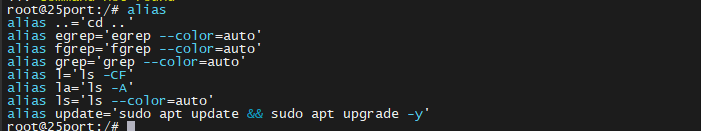 Список алиасов в Linux