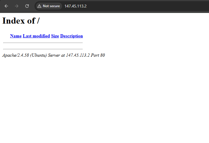 Работа виртуального хоста Apache
