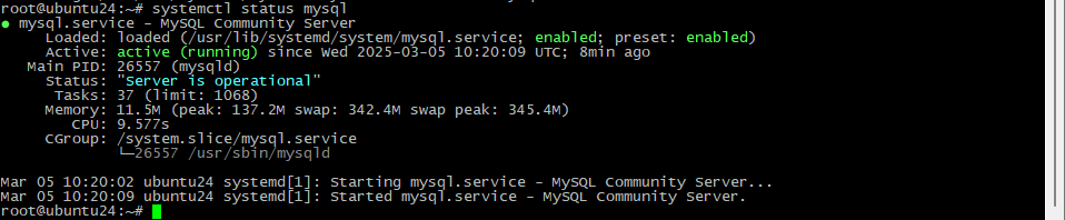 Статус MySQL
