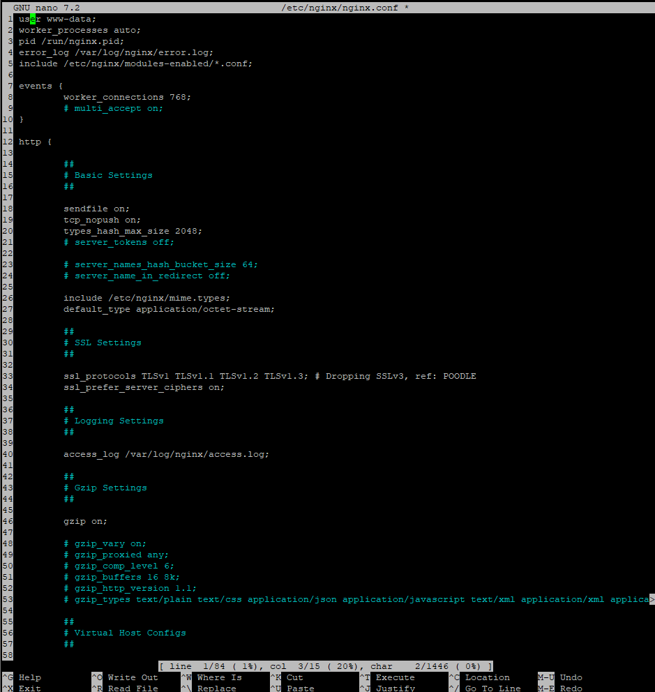 nano с флагами -c -m