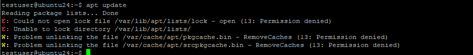 Ошибка при выполнении sudo