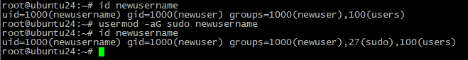 Добавление в группу sudo usermod